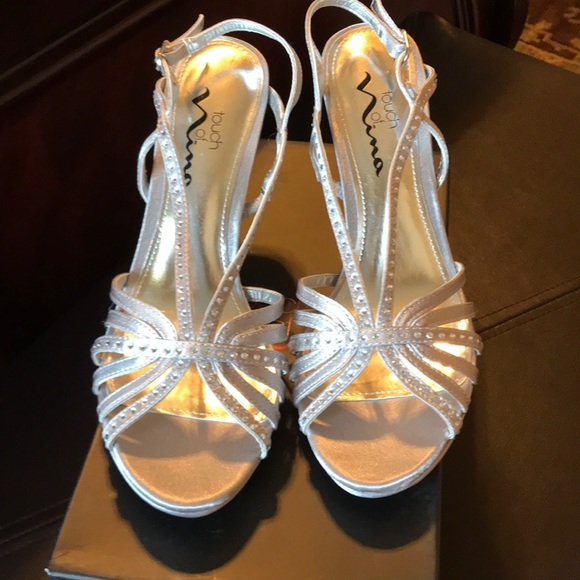 Sparkly Silver Heels - Picture 2 of 3